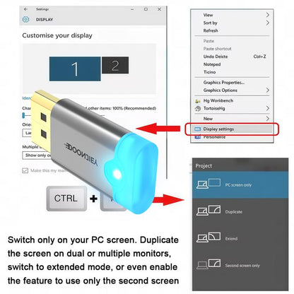 Видеокарта с интерфейсом DisplayPort DOONJIEY, спуфер, эмулятор дисплея, виртуальный монитор со световым индикатором
