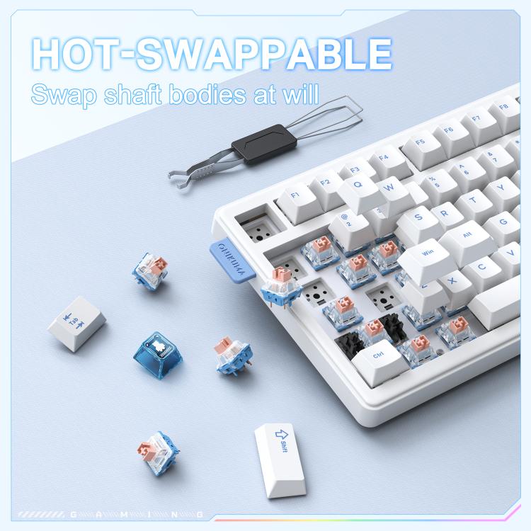 ONIKUMA MT706 81-Keys Hot Swappable Triple Mode Mechanical Keyboard