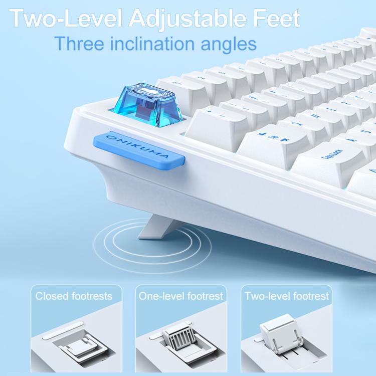 ONIKUMA MT706 81-Keys Hot Swappable Triple Mode Mechanical Keyboard