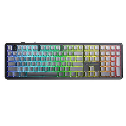 AULA F108 108 Keys Wired/2.4G/Bluetooth Three Model Customizable RGB Gaming Mechanical Keyboard
