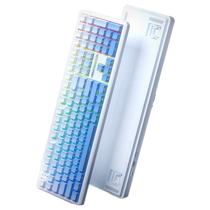 AULA F108 108 Keys Wired/2.4G/Bluetooth Three Model Customizable RGB Gaming Mechanical Keyboard