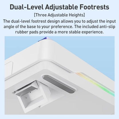 AULA F108 108 Keys Wired/2.4G/Bluetooth Three Model Customizable RGB Gaming Mechanical Keyboard