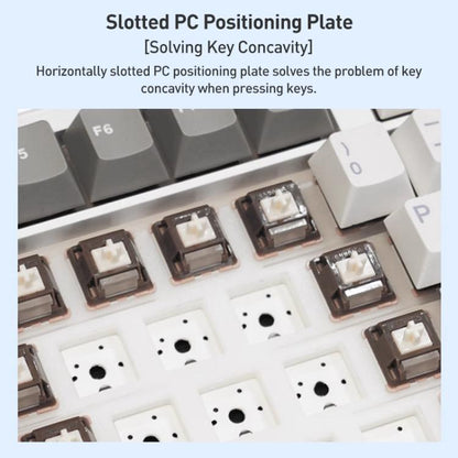 AULA F108 108 Keys Wired/2.4G/Bluetooth Three Model Customizable RGB Gaming Mechanical Keyboard