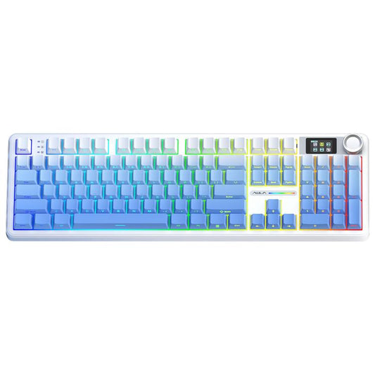 AULA F108 Pro 108 Keys Wired/2.4G/Bluetooth Three Model Customizable RGB Gaming Mechanical Keyboard