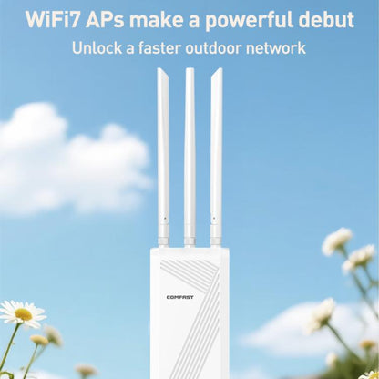 Уличная беспроводная точка доступа COMFAST CF-EW87, двухдиапазонная, WiFi7, скорость 3600 Мбит/с