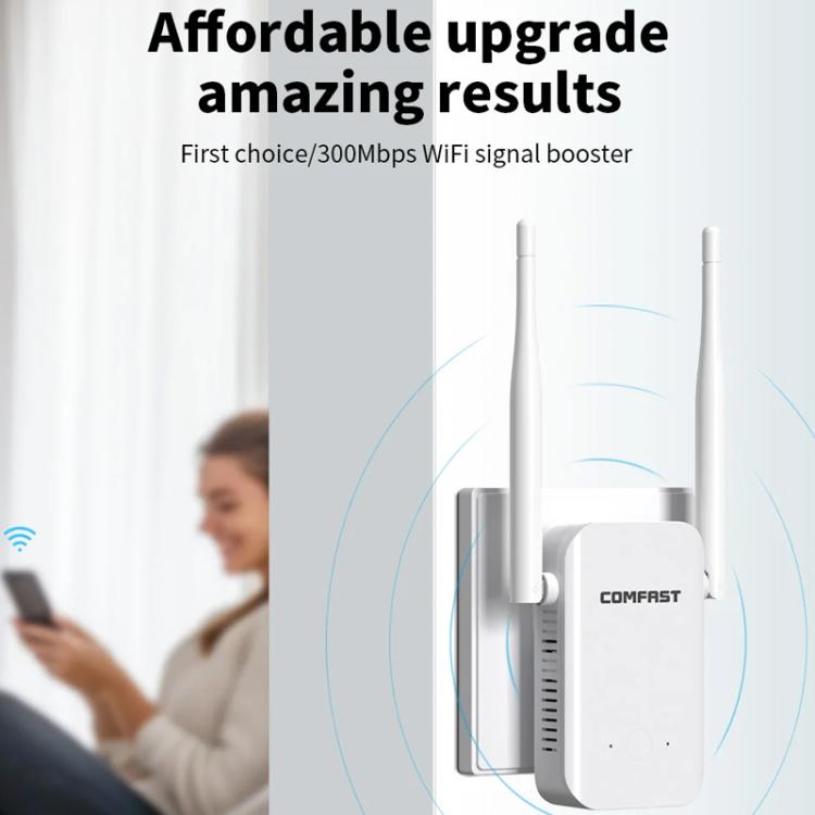 COMFAST CF-WR301S V3 300 Мбит/с беспроводной ретранслятор-маршрутизатор с усилителем сигнала WiFi