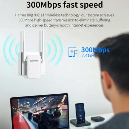 COMFAST CF-WR301S V3 300 Мбит/с беспроводной ретранслятор-маршрутизатор с усилителем сигнала WiFi
