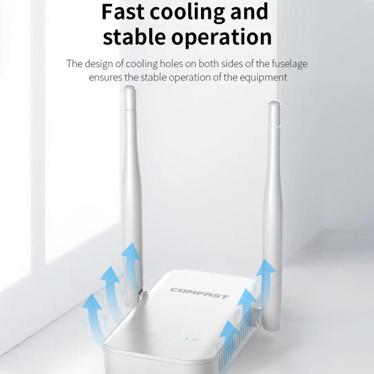 COMFAST CF-WR301S V3 300 Мбит/с беспроводной ретранслятор-маршрутизатор с усилителем сигнала WiFi