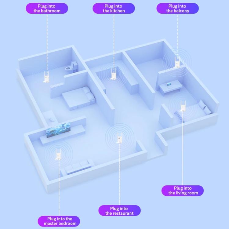 COMFAST CF-WR773BE 3570Mbps WiFi7 signāla paplašinātājs divjoslu gigabitu bezvadu atkārtotājs