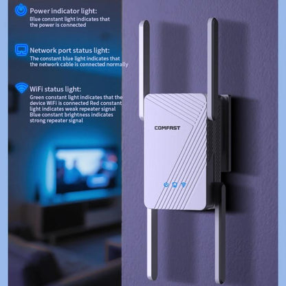 COMFAST CF-WR773BE 3570Mbps WiFi7 signāla paplašinātājs divjoslu gigabitu bezvadu atkārtotājs