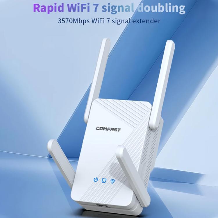 COMFAST CF-WR773BE 3570Mbps WiFi7 signāla paplašinātājs divjoslu gigabitu bezvadu atkārtotājs