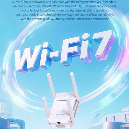 COMFAST CF-WR773BE 3570Mbps WiFi7 signāla paplašinātājs divjoslu gigabitu bezvadu atkārtotājs