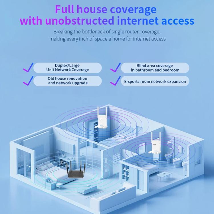 COMFAST CF-WR773BE 3570Mbps WiFi7 signāla paplašinātājs divjoslu gigabitu bezvadu atkārtotājs