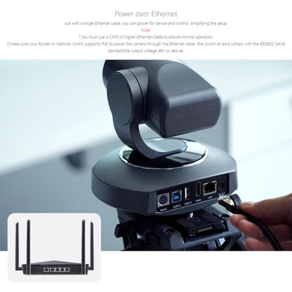 FEELWORLD 4K10X 4K PTZ Camera 10X Optical Zoom AI Tracking HDMI-compatible USB IP Remote Control