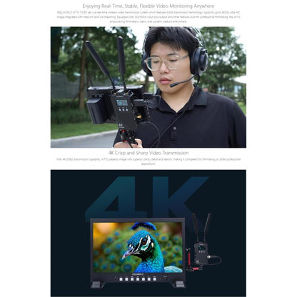 Беспроводная система передачи видео FEELWORLD WT1S 4K с поддержкой SDI + Dual HDMI и полнодуплексной интерком-трансляцией в режиме реального времени