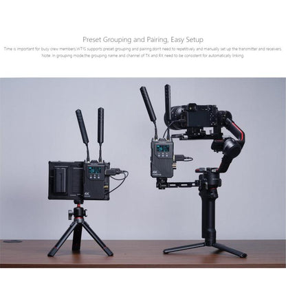 Беспроводная система передачи видео FEELWORLD WT1S 4K с поддержкой SDI + Dual HDMI и полнодуплексной интерком-трансляцией в режиме реального времени
