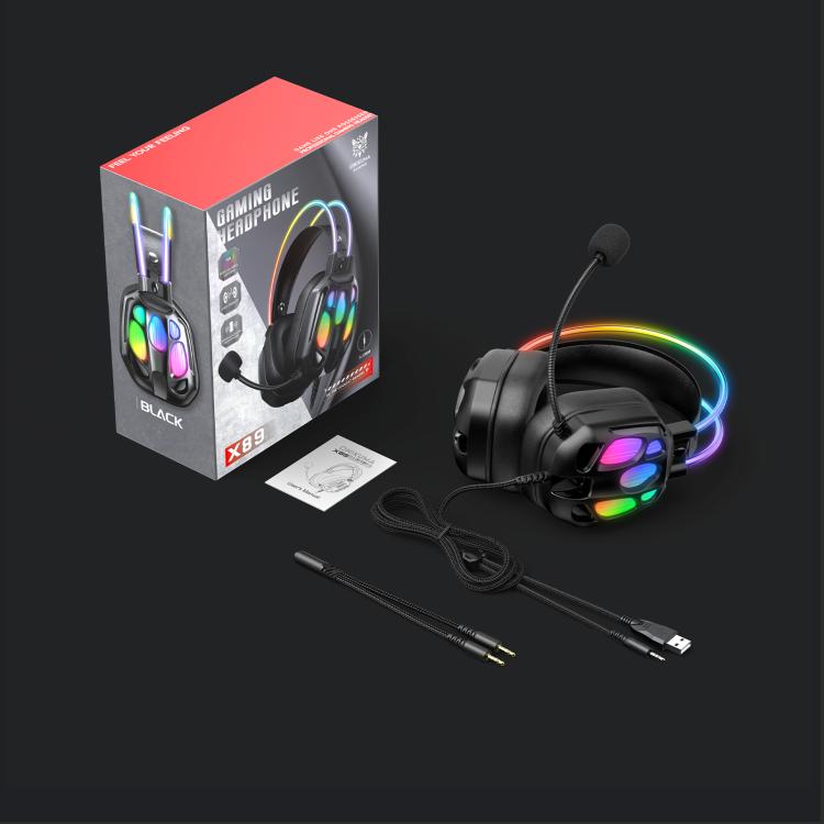 Проводные наушники ONIKUMA X89 RGB с микрофоном