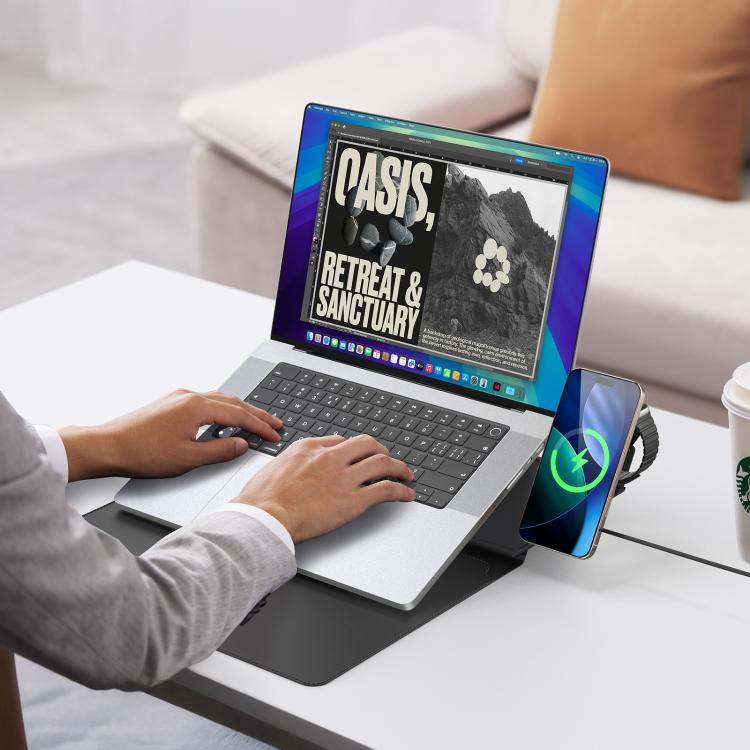 Многофункциональный чехол для ноутбука DUX DUCIS AirQ Series с функцией беспроводной зарядки