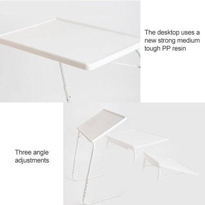Plastic Pad Steel Tube Bracket Liftable Foldable Portable Multi-purpose Laptop Table, Adjustable Height: 52-72cm, Adjustable Angle: 30 Degrees / 60 Degrees / 90 Degrees