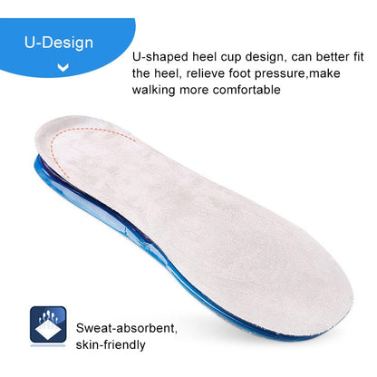 1 Pair Military Training Shock Resistance Sports Insoles Soft and Comfortable Stretch Thick Insoles, Size: S(34-37 Yards)
