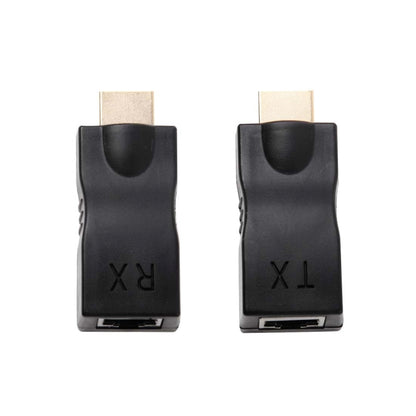 Удлинительный адаптер HDMI - RJ45 (приемник и передатчик) по кабелю Cat-5e/6, поддержка HDCP, дальность передачи: 30 м
