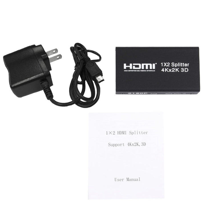 Mini HDMI 1x2 2160P коммутатор-разветвитель, поддержка 4Kx2K, 3D