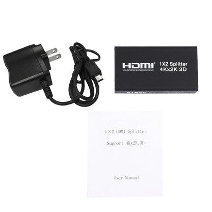 Mini HDMI 1x2 2160P коммутатор-разветвитель, поддержка 4Kx2K, 3D