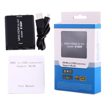 Преобразователь композитного видеосигнала Mini HDMI в AV/CVBS
