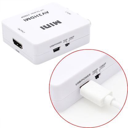 HOWEI HW-2105 Mini AV CVBS/L+R аудио-адаптер в HDMI, поддержка масштабирования 1080P
