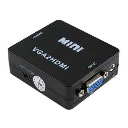 HOWEI HW-2107 HD 1080P Mini VGA - HDMI Scaler Box Аудио Видео Цифровой Преобразователь