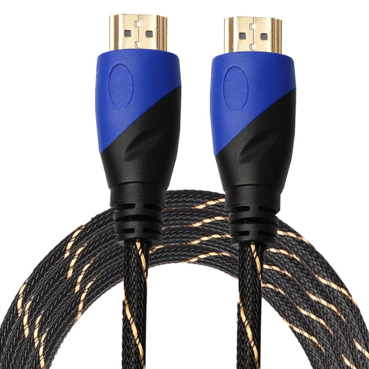 Кабель-адаптер HDMI 1.4 версии 1080P плетеный, сине-черный, с разъемом HDMI-штекер - HDMI-штекер, аудио- и видеоразъем, 3 м