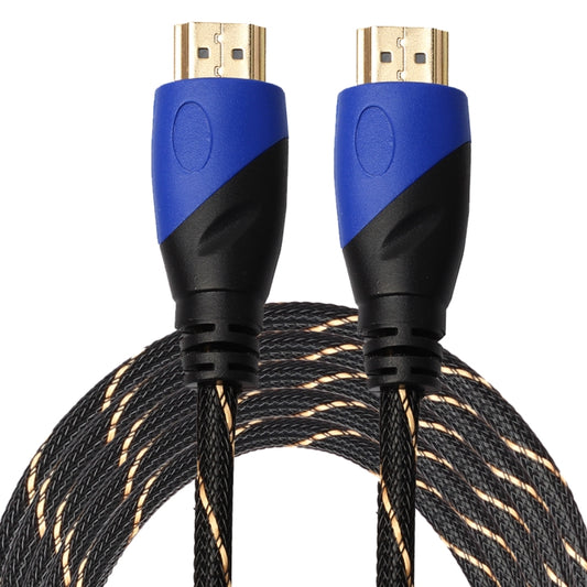 Кабель-адаптер HDMI 1.4 версии 1080P плетеный, сине-черный, с разъемом HDMI-штекер - HDMI-штекер, аудио- и видеоразъем, 5 м