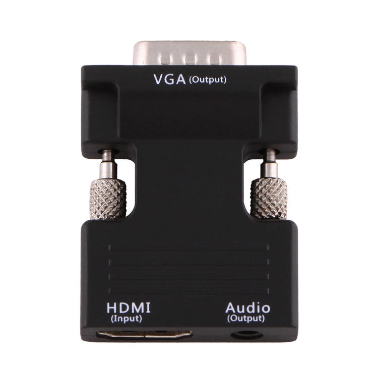 Переходник HDMI (женский) на VGA (мужской) с аудиовыходом для проектора, монитора, телевизора