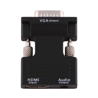 Переходник HDMI (женский) на VGA (мужской) с аудиовыходом для проектора, монитора, телевизора
