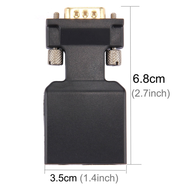 Адаптер-конвертер HD 1080P VGA в HDMI + аудио-видеовыход для HDTV-монитора/проектора