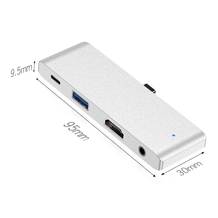Многофункциональный удлинитель HW-TC29 4 в 1 Type-C / USB-C для iPad Pro