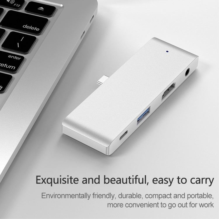 Многофункциональный удлинитель HW-TC29 4 в 1 Type-C / USB-C для iPad Pro