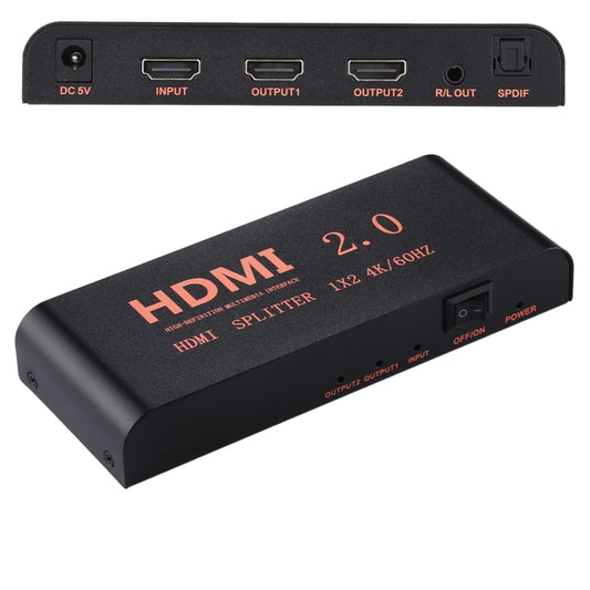 Разветвитель HDMI 2.0 4K/60 Гц CY-041 1X2, вилка ЕС