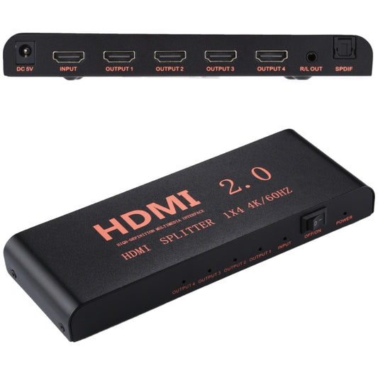 Разветвитель HDMI 2.0 4K/60 Гц CY-042 1X4, вилка ЕС