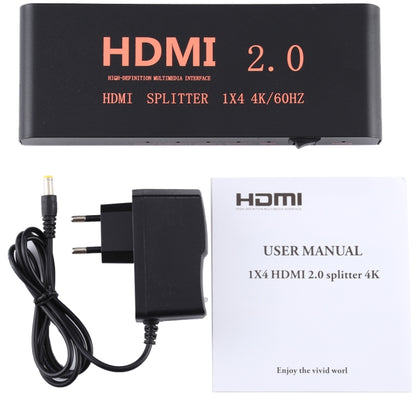 Разветвитель HDMI 2.0 4K/60 Гц CY-042 1X4, вилка ЕС