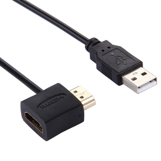 Кабель-адаптер HDMI (женский + мужской) на USB 2.0 (мужской) длиной 50 см