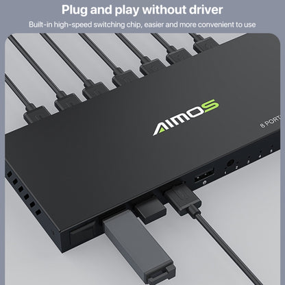 AIMOS AM-KM804 USB-переключатель на 8 входов и 4 выхода