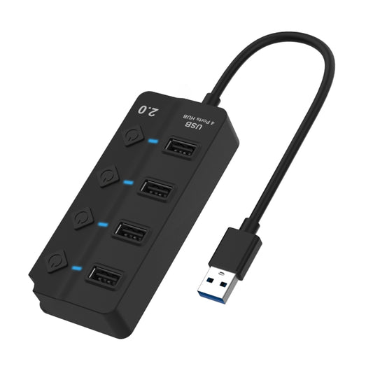 Разветвитель-удлинитель Onten 5301 USB 3.0 (папа) на 4 USB 2.0 (мама) с независимым переключателем