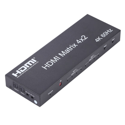 Матричный коммутатор/разветвитель HDMI 4x2 с пультом дистанционного управления, поддержка ARC/MHL/4Kx2K/3D, 4 порта HDMI на входе, 2 порта HDMI на выходе