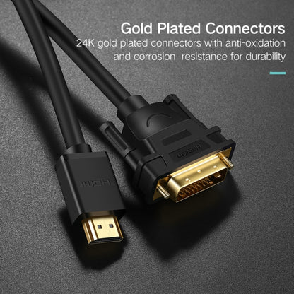 Двусторонняя линия обмена UGREEN DVI D(24+1) «папа» - HDMI «папа» HD 2K, длина: 1 м