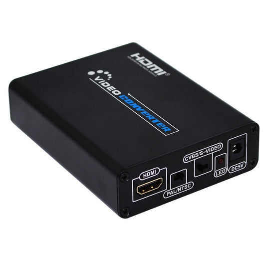 Преобразователь HDMI в композитный/AV S-Video, адаптер RCA CVBS/L/R Video Converter, вилка ЕС