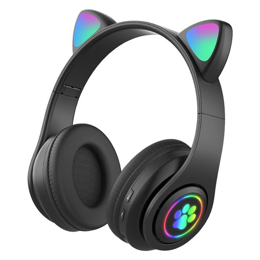 Беспроводная Bluetooth-гарнитура B39 с кошачьими ушками и светодиодной подсветкой