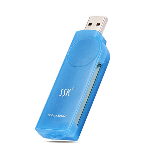 Внешний картридер SSK SCRS028 с интерфейсом USB 2.0, поддерживает карты CF/MD