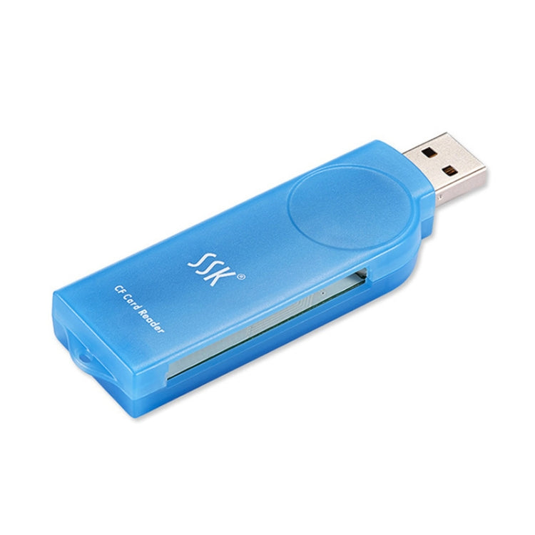 Внешний картридер SSK SCRS028 с интерфейсом USB 2.0, поддерживает карты CF/MD