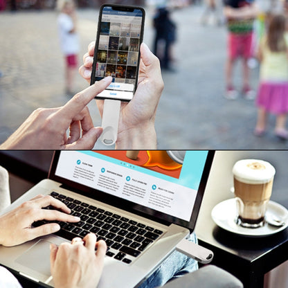 S29 3 in 1 16GB Micro USB + USB + 8 Pin Interface Metal Twister Flash Disk